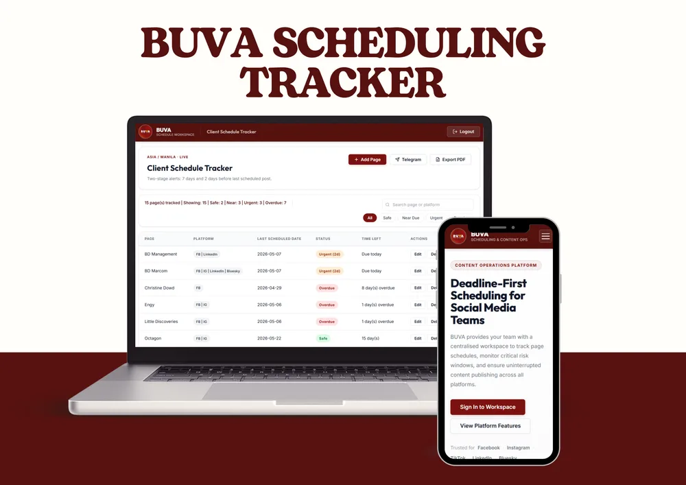 Buva Tracker